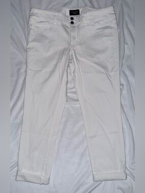American Eagle Outfitters White Stretch Skinny Pants